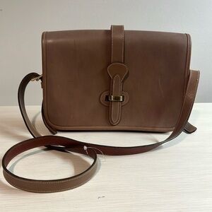 DOONEY & BOURKE leather shoulder bag vintage brown crossbody